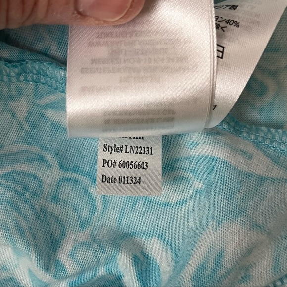 Lauren Ralph Lauren Blue Floral Tiered Mini Dress Women’s M Boho Beach - Picture 7 of 11